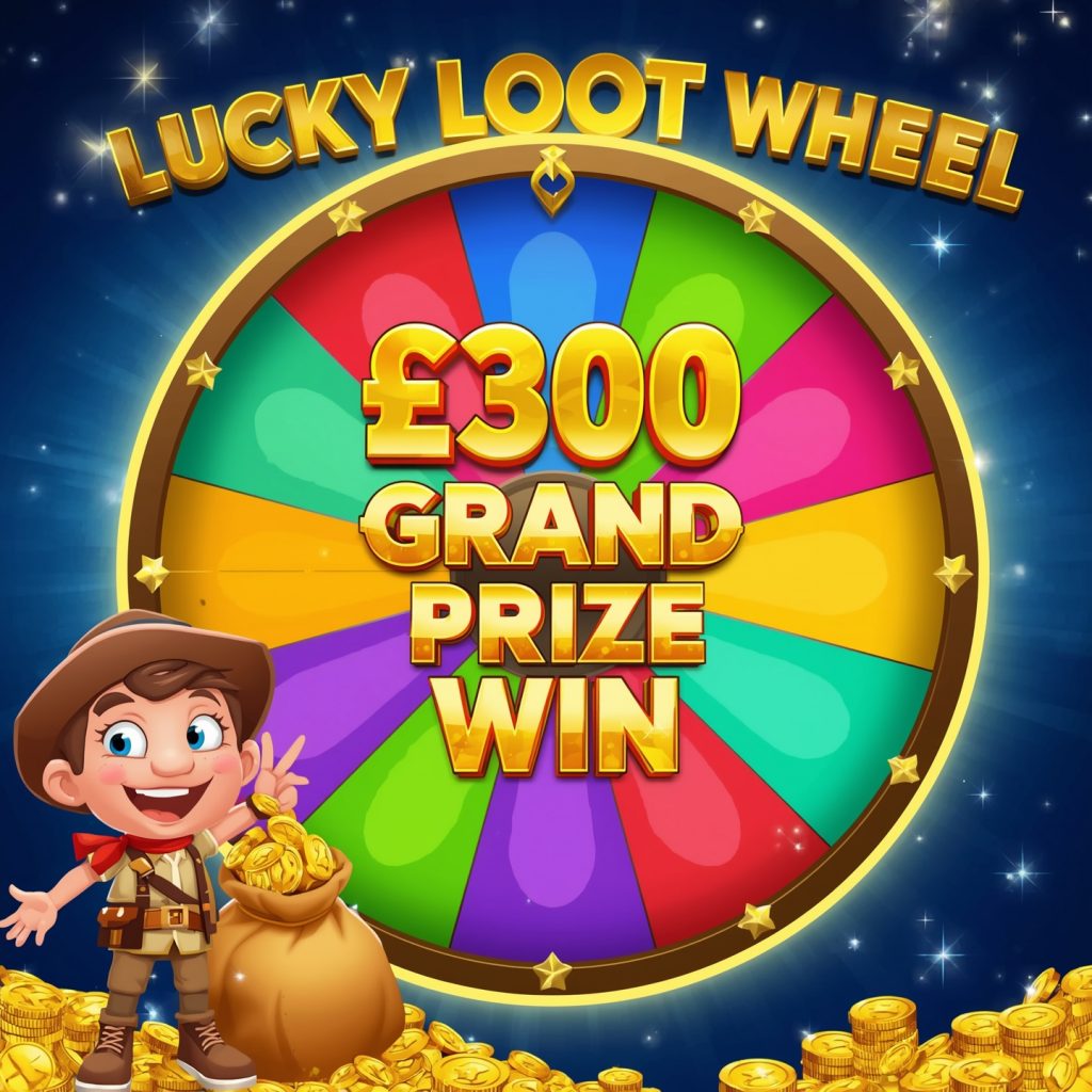 Lucky Loot Wheel - Instant Wins - Wheel Wins - Main Draw Prize £300